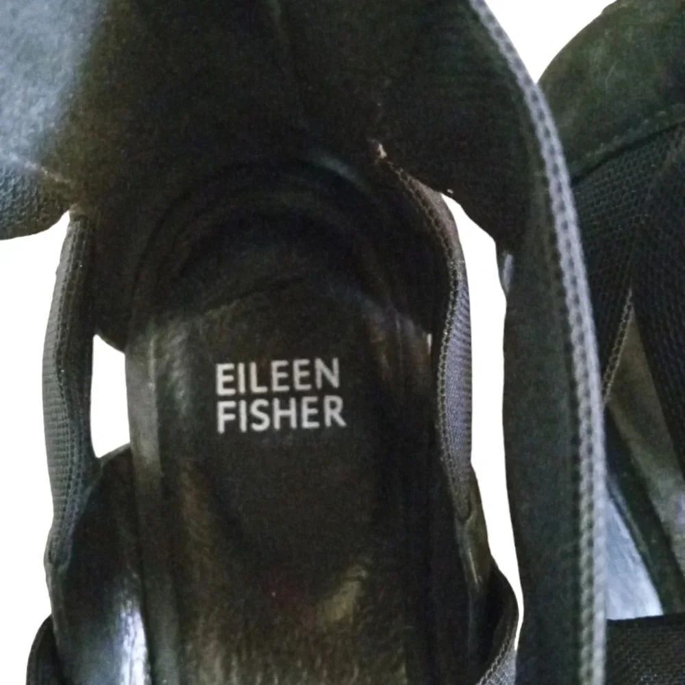 Eileen Fisher Kash Tumbled Nubuck Leather Sneaker Sandal Size 7 - Picture 4 of 10